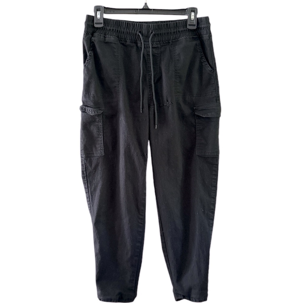 Telepatia Juniors Black Cotton Cargo Joggers size 13